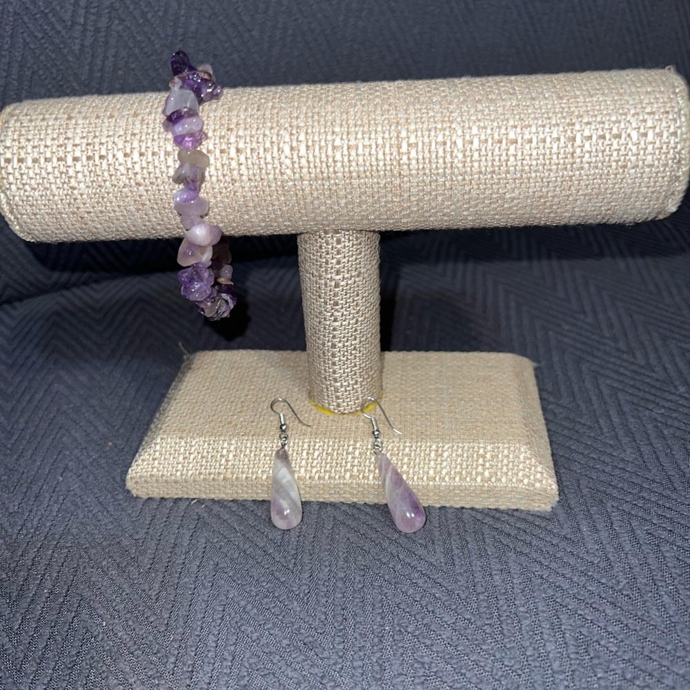 Amethyst Bracelet/Earring set
